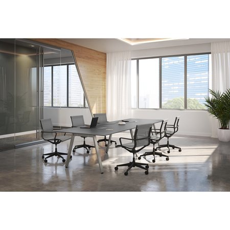 Officesource Franklin Collection Mesh Swivel Chair with Black Frame 21621MSI